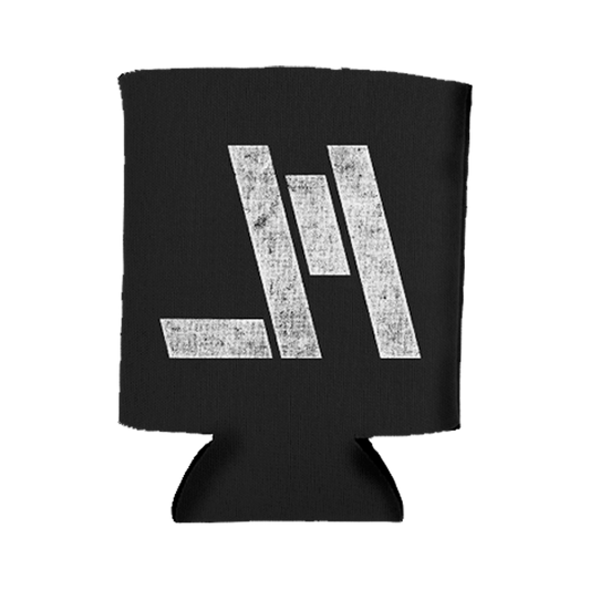 JM name logo black drink koozie back Jackson Michelson