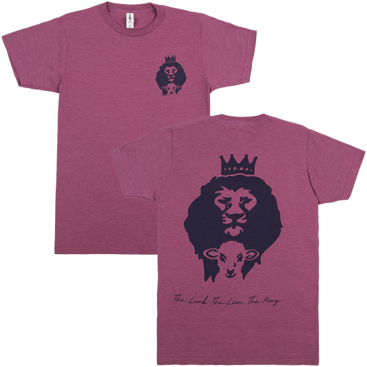 Lamb Lion King Tee - Heather Purple