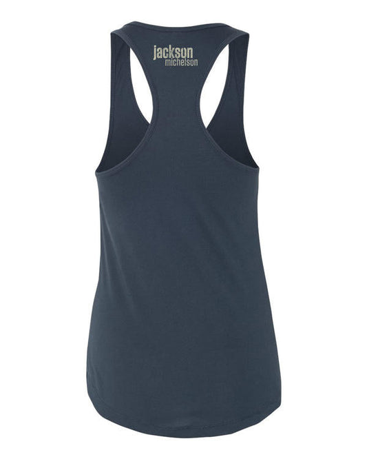 Let your bud light shine indigo tank back Jackson Michelson